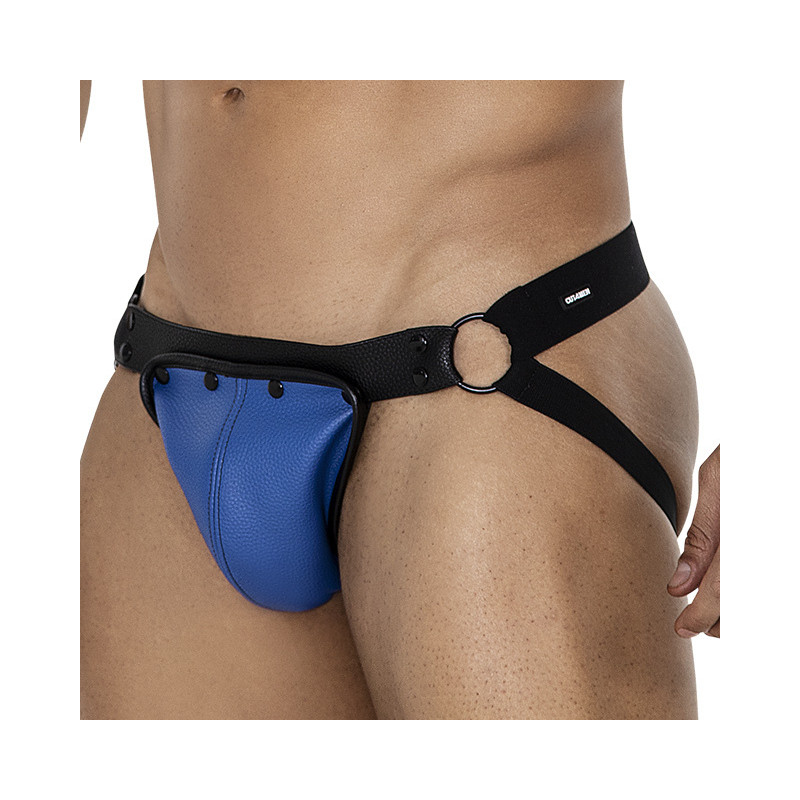 CUT4MEN Jockstrap Snap Noir-Bleu